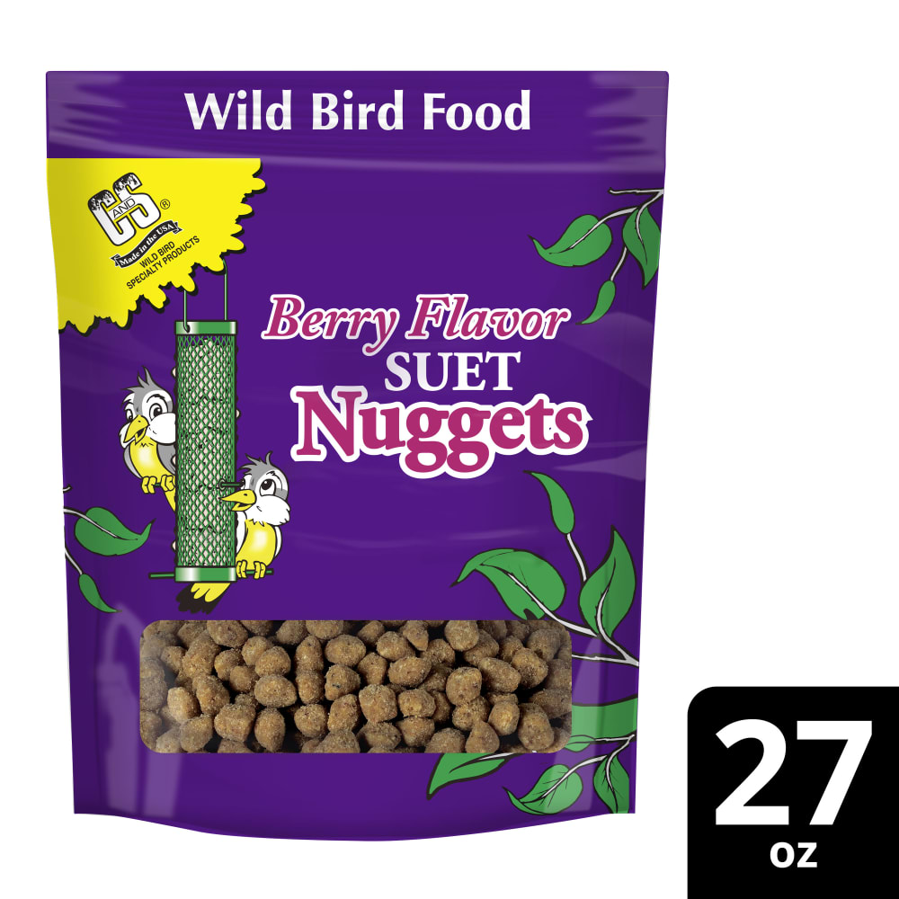 Retail packaging for C&S Berry Flavored Suet Nuggets