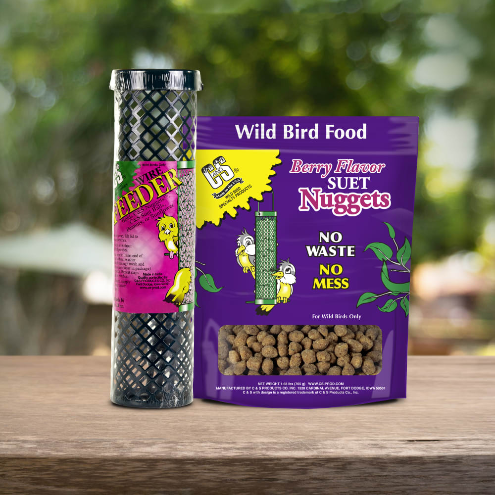 Up close shot of Berry Flavored Suet Nuggets