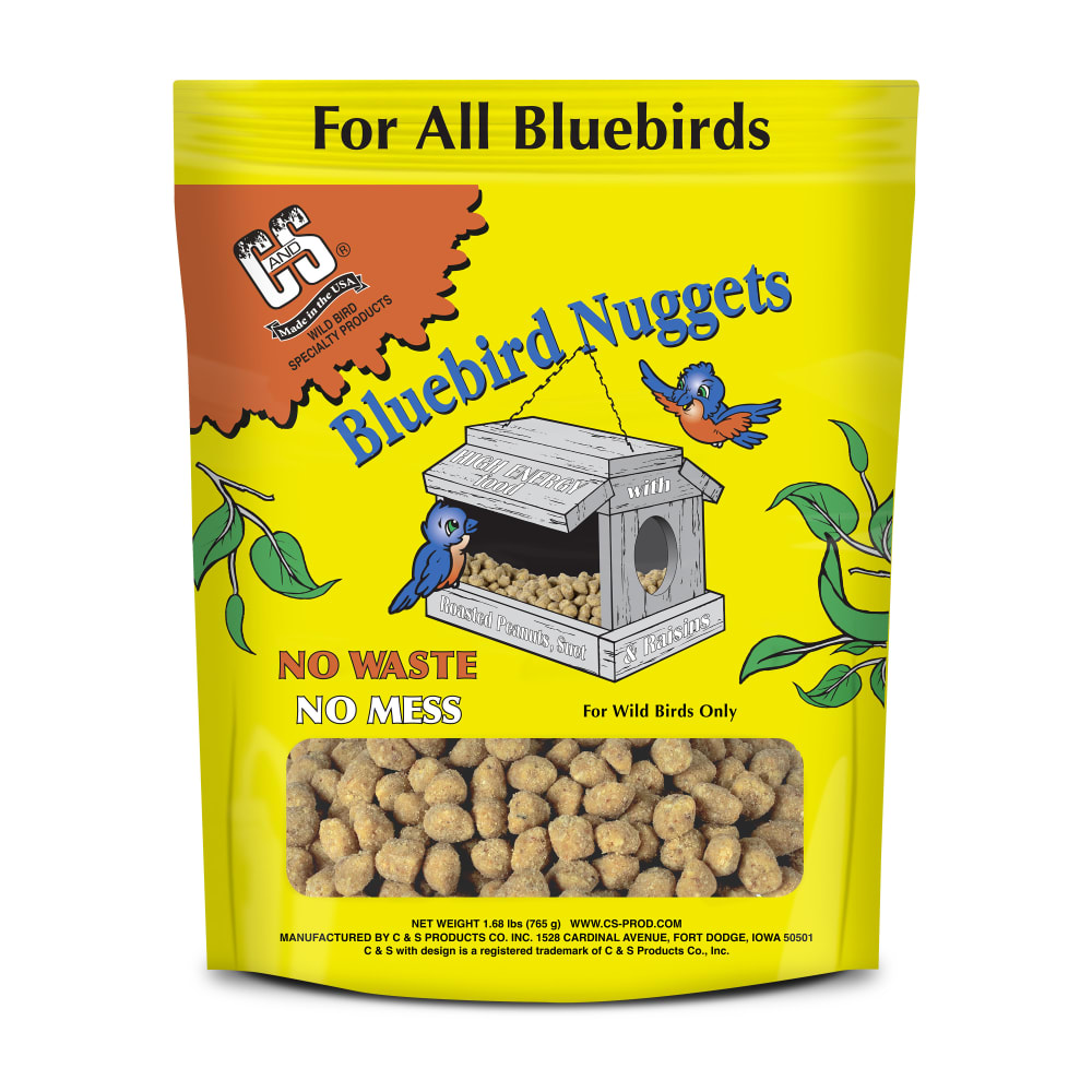 Retail packaging for C&S Bluebird Suet Nuggets