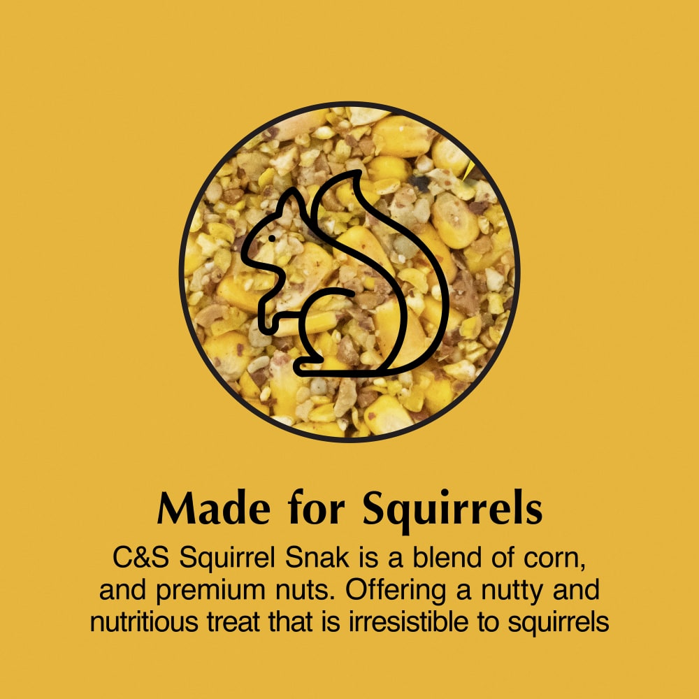 An irriesistable treet made for squirrels with a blend of corn with premium nuts