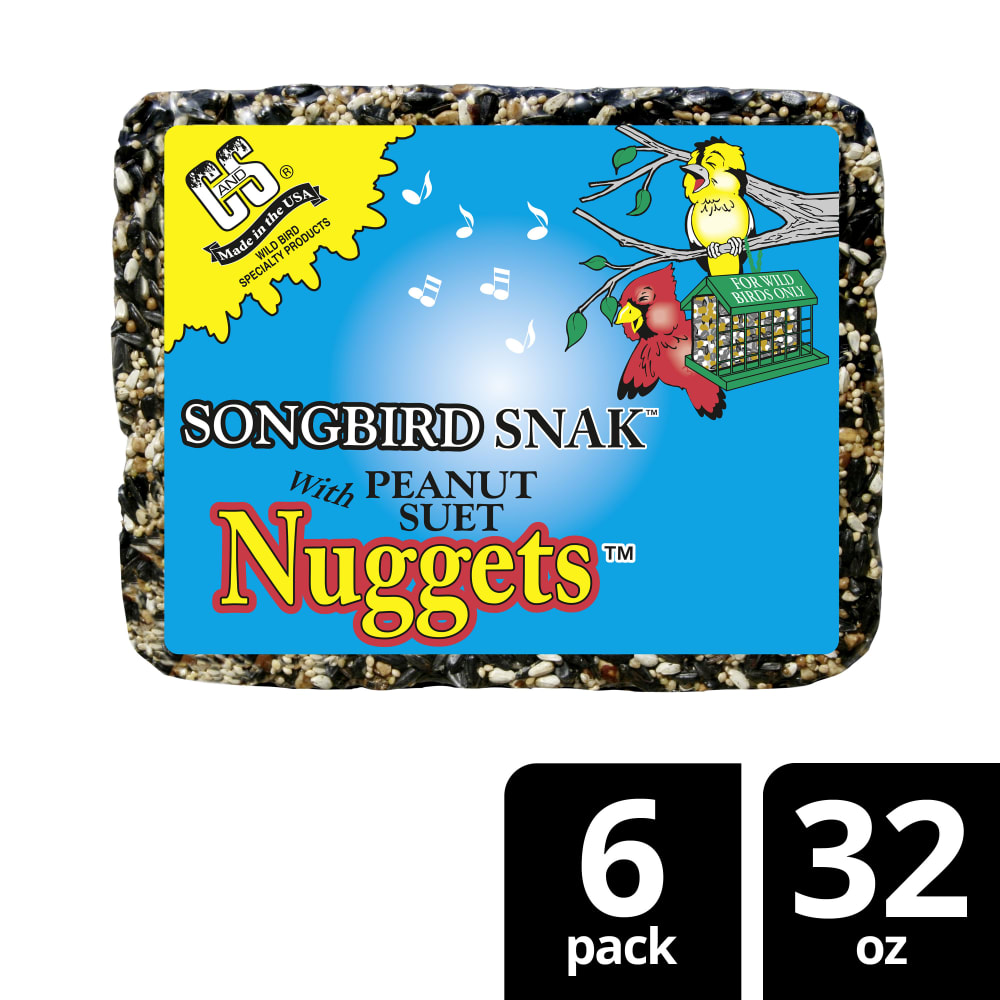 Retail packaging for C&S Songbird Snak with Peanut Suet Nuggets