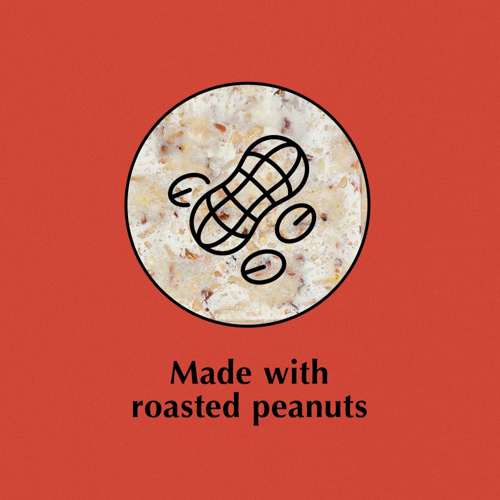 Made with roasted peanuts