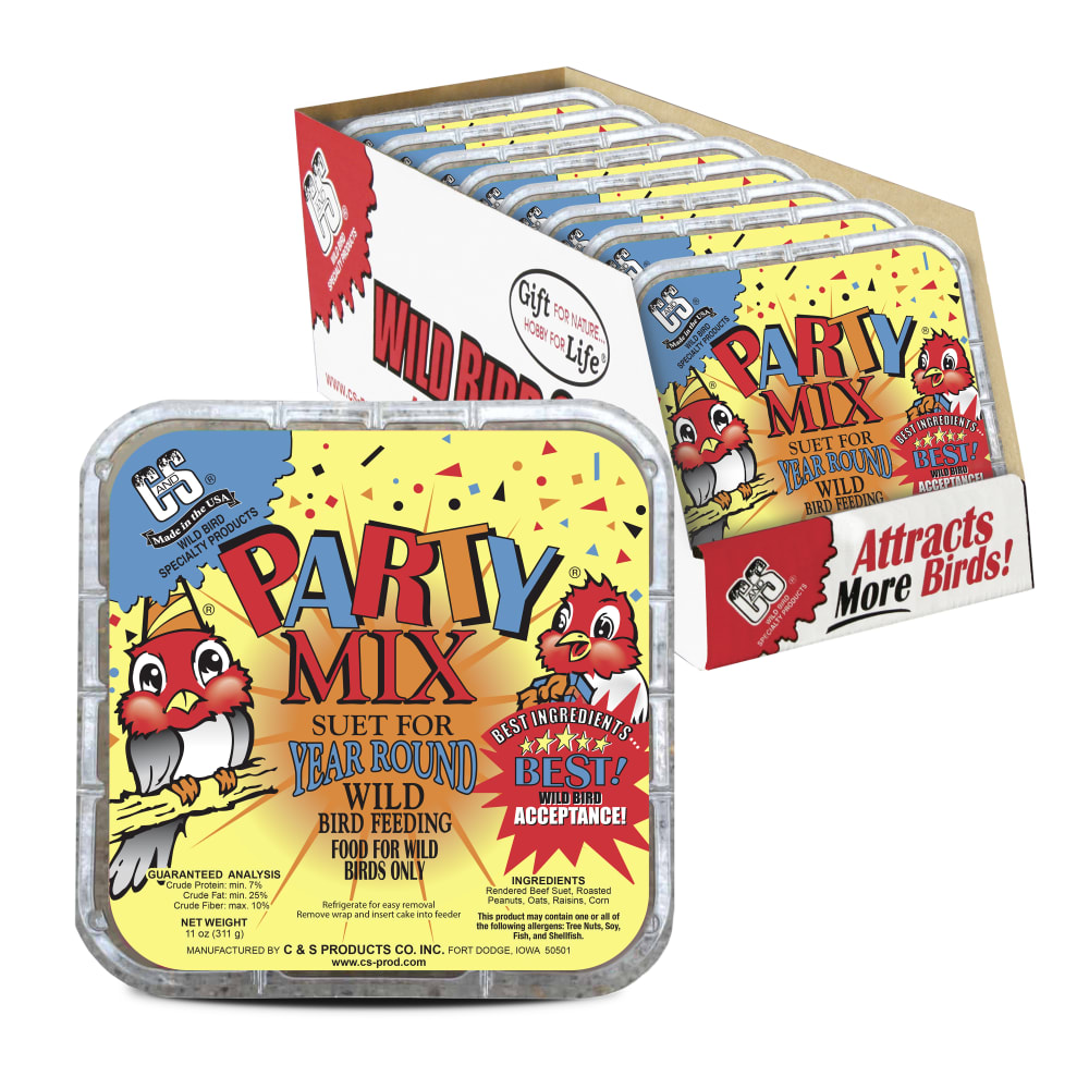 Retail packaging for C&S Party Mix Suet Treat