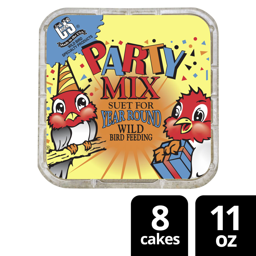 Retail packaging for C&S Party Mix Suet Treat
