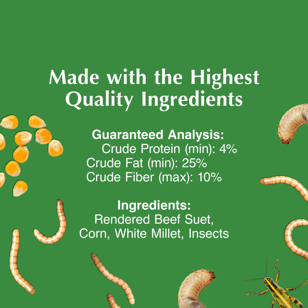 Infographic with a list of high-quality ingredients, fat, fiber and protein contents