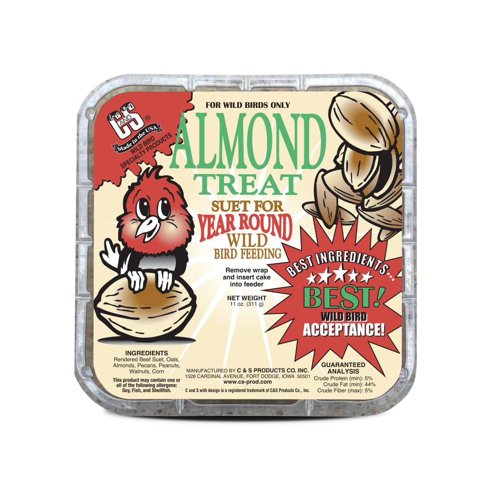Retail packaging for C&S Almond Suet Treat