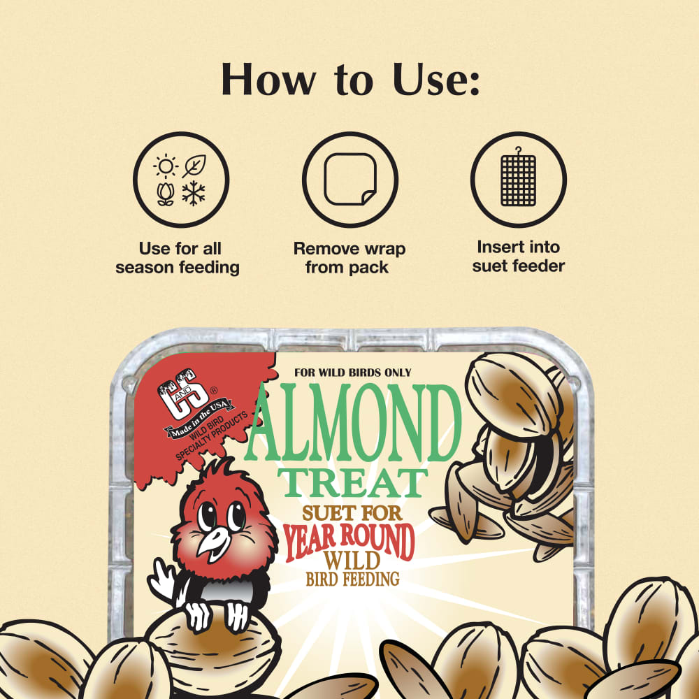 Directions for use for Almond Suet Treat