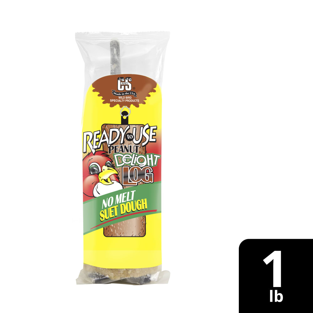 Retail packaging for C&S Peanut Delight No Melt Suet Dough Plug