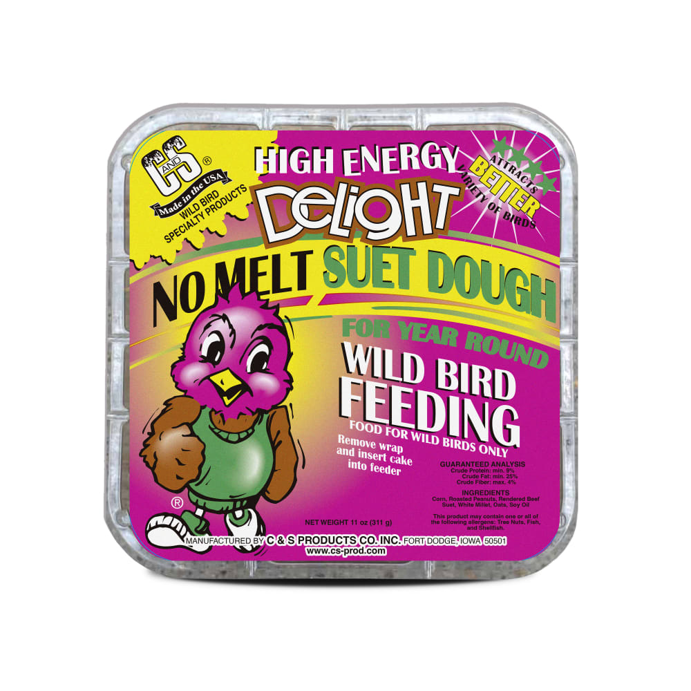 Retail packaging for C&S High Energy Delight No Melt Suet Dough