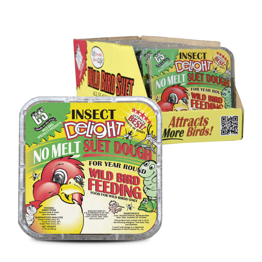 Retail packaging for C&S Insect Delight No Melt Suet Dough