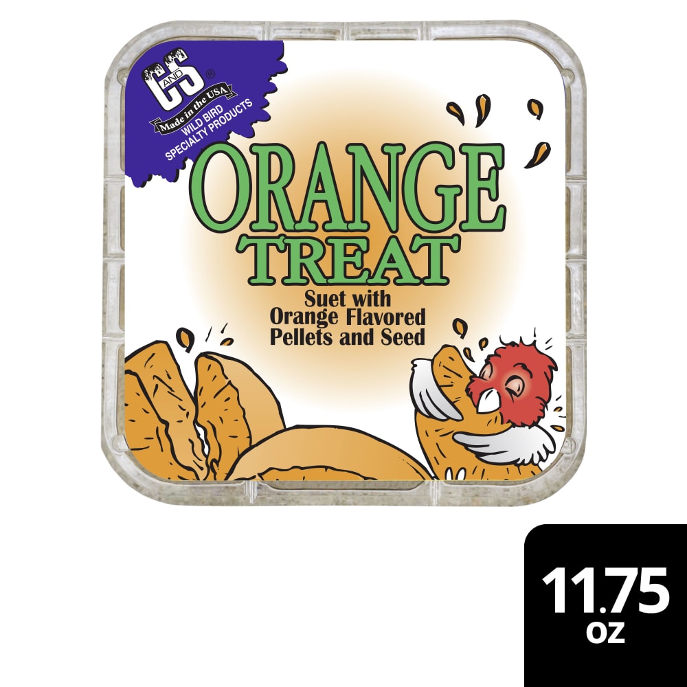 Retail packaging for C&S Orange Suet Treat