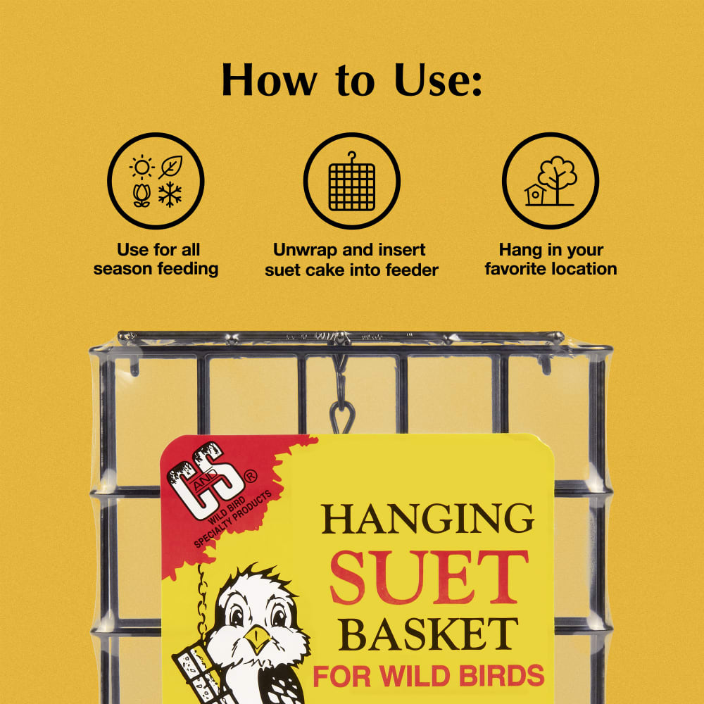 Directions for use for C&S Single Suet Basket
