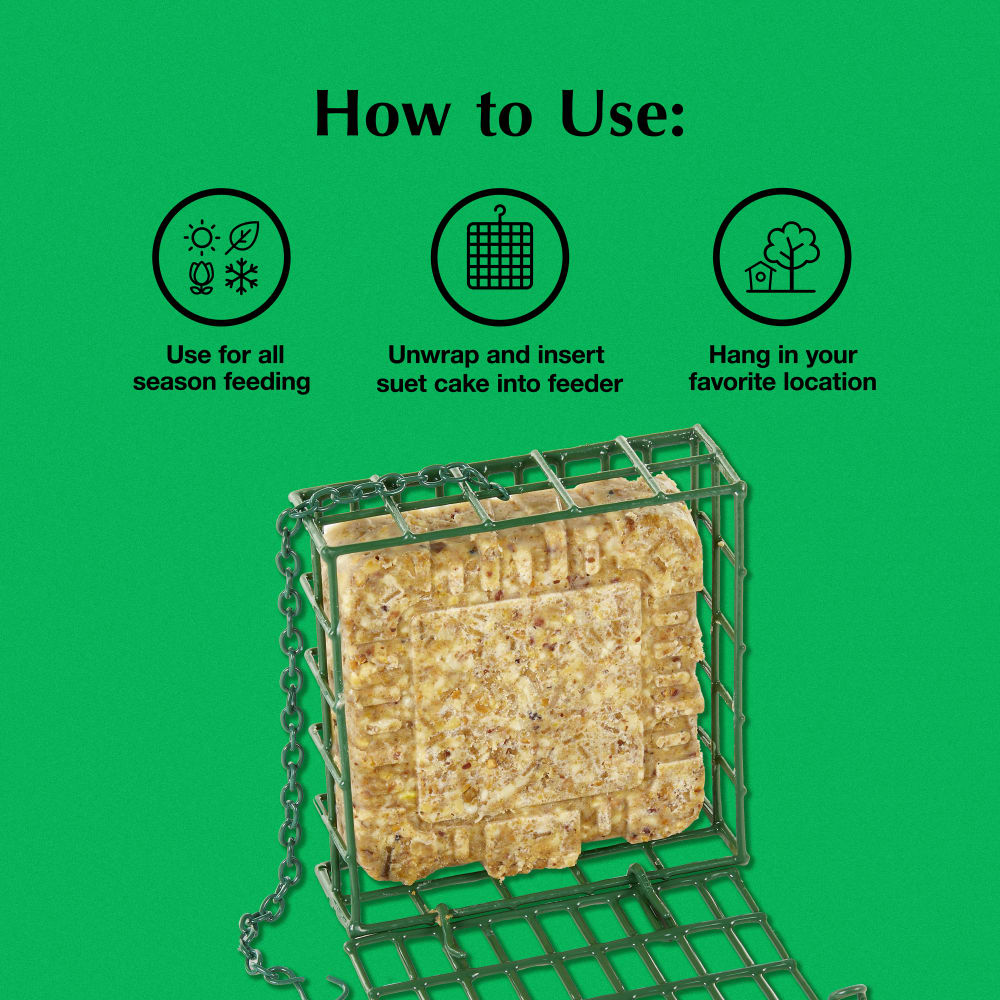 Directions for use for the C&S EZ Fill Suet Basket