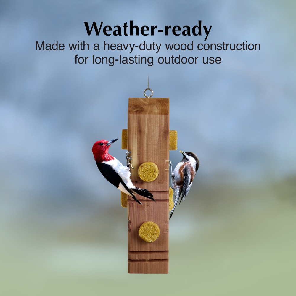 Made with a heavy-duty wood construction for long-lasting outdoor use