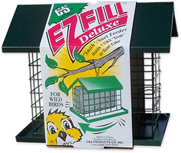 E-Z Fill Deluxe "Snak"/Suet Feeder with Roof + Platform